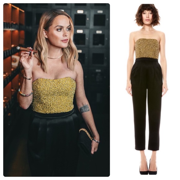 ALICE + OLIVIA Jeri Embellished Jumpsuit - Picture 1 of 13